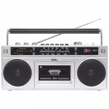 SAL Retro radio + BT bežični zvučnik, FM, MP3, USB, AUX - RRTBRONX