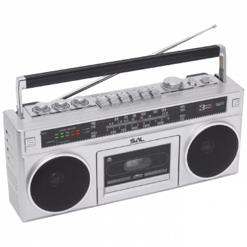SAL Retro radio + BT bežični zvučnik, FM, MP3, USB, AUX - RRTBRONX
