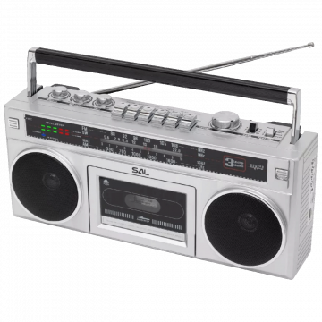 SAL Retro radio + BT bežični zvučnik, FM, MP3, USB, AUX - RRTBRONX