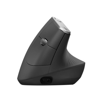 LOGITECH MX Vertical Wireless + Bluetooth Mouse – GRAPHITE, 910-005448
