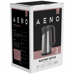 AENO EK3 električni kuhalo za vodu 1.7L, 1850-2200W, metalik siva