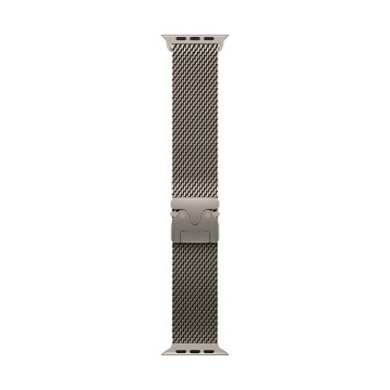 Apple Watch Ultra 4 49mm Titanium Case with Natural Titanium Milanese Loop – M mja94se
