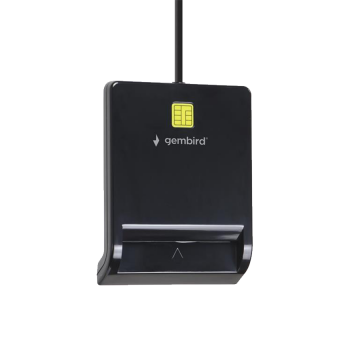 USB smart card reader, black GEMBIRD, FD2-SCR