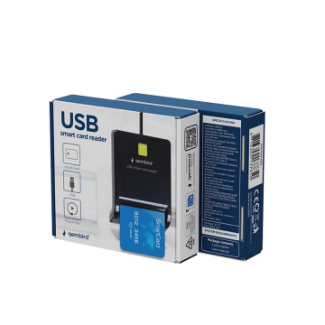 USB smart card reader, black GEMBIRD, FD2-SCR