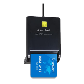 USB smart card reader, black GEMBIRD, FD2-SCR