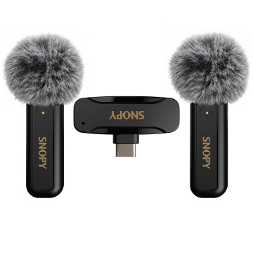 Mikrofon Snopy wireless Type-C, 2 komada, SN-MW80, crni, 42250