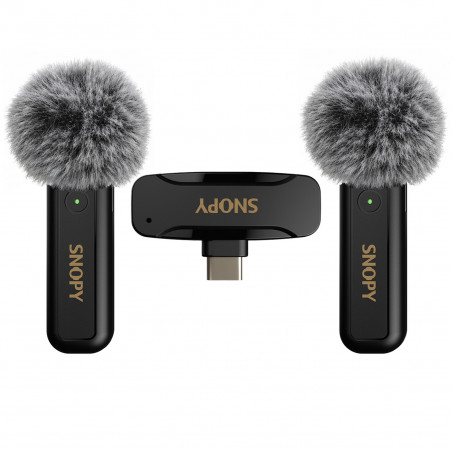 Mikrofon Snopy wireless Type-C, 2 komada, SN-MW80, crni, 42250