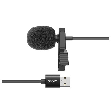 Mikrofon Snopy clip-on SN-M50 Black USB High performance, 35523