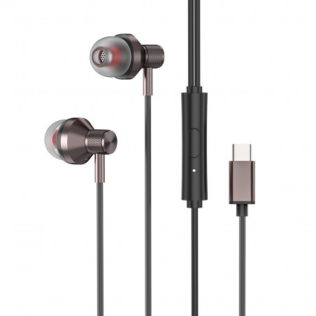 S-Link slušalice sa mikrofonom in-ear USB-C, Type-C, SL-TPK03 black, 39569