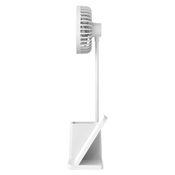 Wireless punjač sa lampom i ventilatorom S-link SL-M9055 White TypeC 10W, 37533