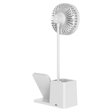 Wireless punjač sa lampom i ventilatorom S-link SL-M9055 White TypeC 10W, 37533