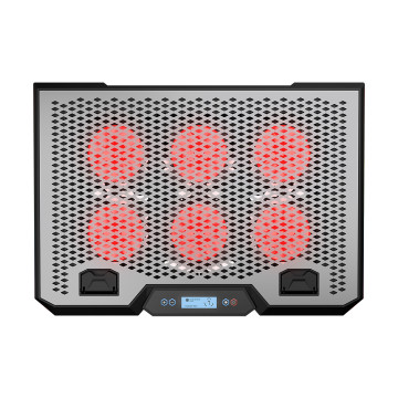 Postolje za notebook gaming Rampage BLIZZARD R7 6 FAN LCD SCREEN 2 USB SOCKET 13″-15.6″ Notebook Cool Stand, 42032