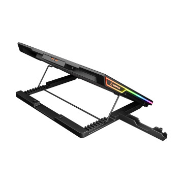 Postolje za notebook gaming Rampage BLIZZARD R7 6 FAN LCD SCREEN 2 USB SOCKET 13″-15.6″ Notebook Cool Stand, 42032
