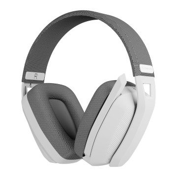 Slušalice sa mikrofonom RAMPAGE BLITZ White/Gray Wireless 2.4g Bluetooth Microphone Player headset, 40395