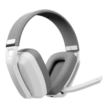Slušalice sa mikrofonom RAMPAGE BLITZ White/Gray Wireless 2.4g Bluetooth Microphone Player headset, 40395