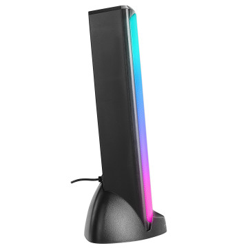 Zvučnici 2.0 gaming Mikado MD-183 2.0 3W*2 Bluetooth Black RGB illuminated USB 3.5mm USB 5V 5V speaker speaker, 40234