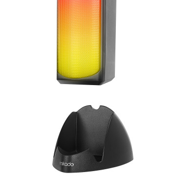 Zvučnici 2.0 gaming Mikado MD-183 2.0 3W*2 Bluetooth Black RGB illuminated USB 3.5mm USB 5V 5V speaker speaker, 40234