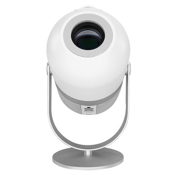 Projektor EVEREST PJ09 White Mini Portable 1280*720P 4500 Lumens 150 ANSIL Android 9.0 Screen Mirroring Metal Tripod HD Projecto