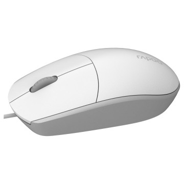 Miš RAPOO N100.WHITE Wired Mouse, R-18102