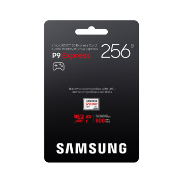MicroSDXC Samsung 256GB P9 Express MB-MK256T/WW (Switch 2 comatible) Transfer Speeds up to 800 MB/s