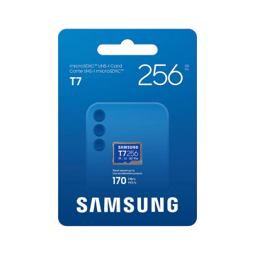 Micro SD card Samsung 256GB T7 Up to 170MBs MB-MB256T/WW