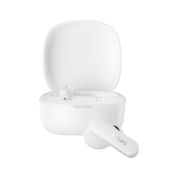 Philips TAT2200WT BT slušalice aktivno blokiranje buke BT 6.0 reprodukcija do 36h Boja: bijela, TAT2200WT/00