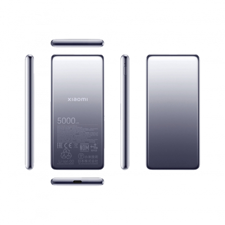 Xiaomi powerbank Ultra Slim PB 5000 mAh crni USB-C x1, bežično punjenje 20W, BHR9535GL