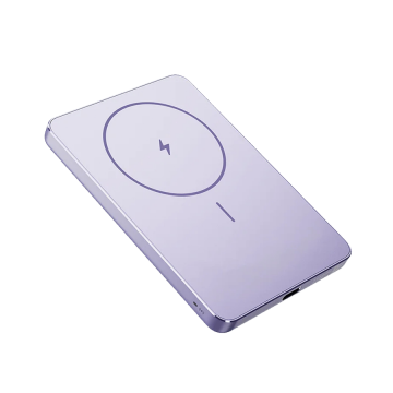 Xiaomi powerbank SuperSlim PB 5000 mAh ljubičasti USB-C x1, bežično punjenje, BHR08PNGL