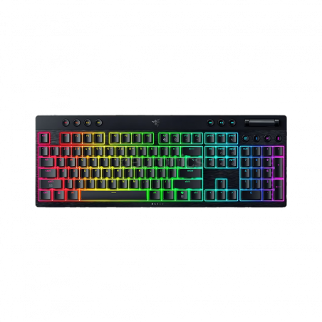 Tastatura Razer BlackWidow V4 Low-profile HyperSpeed – Wireless Low-Profile Mechanical Gaming Green Clicky Switch US FRM RZ03-05