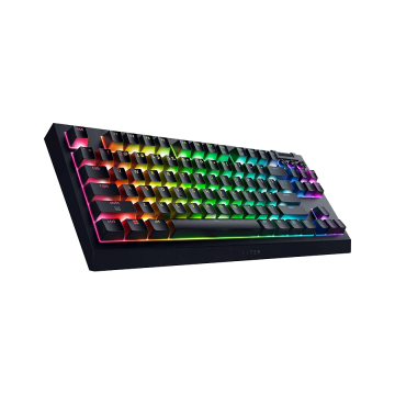 Tastatura Razer BlackWidow V4 Tenkeyless HyperSpeed – Hot-swappable Wireless Mechanical Gaming Orange Tactile Switch – US RZ03-0