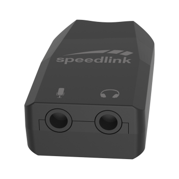 Zvučna kartica SPEEDLINK VIGO USB-C Sound Card, black, SL-880501-BK