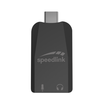 Zvučna kartica SPEEDLINK VIGO USB-C Sound Card, black, SL-880501-BK