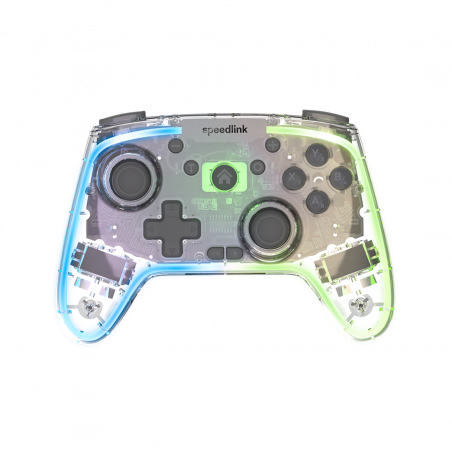 Game Pad SPEEDLINK RAIT NX RGB Gamepad – Wireless/Wired, PC/Android/Switch OLED/Lite, clear transparent, SL-650115-CR