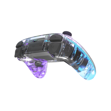 Game Pad SPEEDLINK RAIT NX RGB Gamepad – Wireless/Wired, PC/Android/Switch OLED/Lite, clear transparent, SL-650115-CR