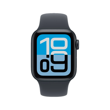 Apple Watch SE 3 44mm Aluminum Case with Midnight Sport Band – M/L – MEHQ4