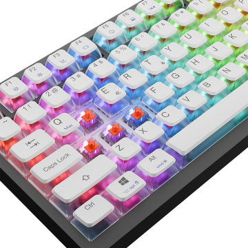 Tastatura gaming RAMPAGE ZENITH PRO Black Hot Swap 8000 Hz Gasket Magnetic RGB Rapid Trigger Gateron Switch US Layout English Dy