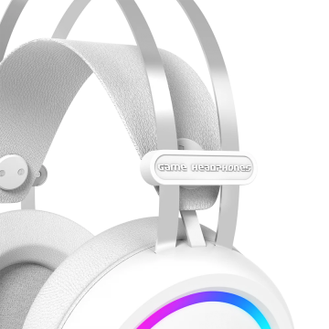 Slušalice sa mikrofonom gaming RAMPAGE STORMY White USB 7.1 Surround Gaming Headset Mic, 37929