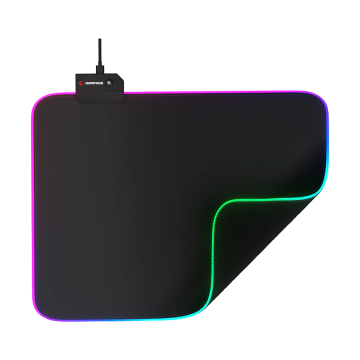 Podloga za miš za gaming RAMPAGE PULSAR RGB M MP-21 Gray 252*328*3mm RGB LED Gaming Mouse Pad, 42370