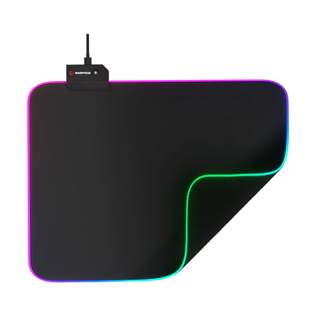 Podloga za miš za gaming RAMPAGE PULSAR RGB M MP-21 Gray 252*328*3mm RGB LED Gaming Mouse Pad, 42370