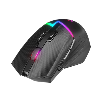 Miš gaming RAMPAGE DROP M3 V2 24000 DPI 3311 Sensor Black RGB Rechargeable Wireless 80 Million Huano Switch Gaming Mouse, 42561