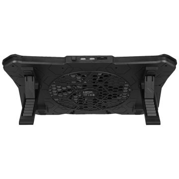 Postolje za notebook gaming Rampage AD-RC8 SHOWY Black 180mm Fan 15-17″ RGB Light Notebook Cooling Stand, 33450