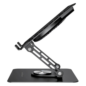 Postolje za notebook riser stand preklopivi rotirajuci, Addison AD-RC36 Steely 360 Degree Fan Fan Fan RGB Light Adjustable Black