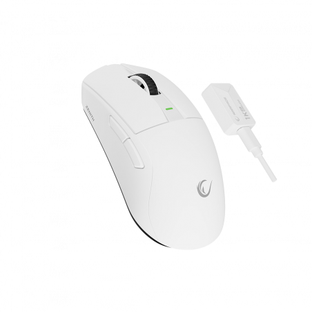 Miš gaming RAMPAGE Zenith Bt Wired 2.4g White Wireless Paw3395 Nordic 52833 MCU, 41652
