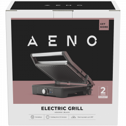 AENO EG2 električni roštilj 2000W, regulacija temperature, kontaktni grill