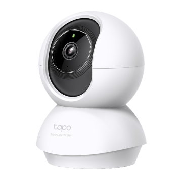 TP-Link TAPO-C230 Pan/Tilt AI Home Security Wi-Fi Camera, 3K 5MP (2880×1620), 2.4 GHz, Horizontal 360, Pan/Tilt, Smart AI Detect
