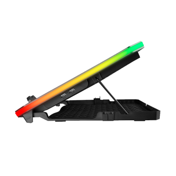 Postolje za notebook gaming Rampage AD-RC34 METAFOR Black 6 Fan RGB Illuminated 10″-19″, 36312