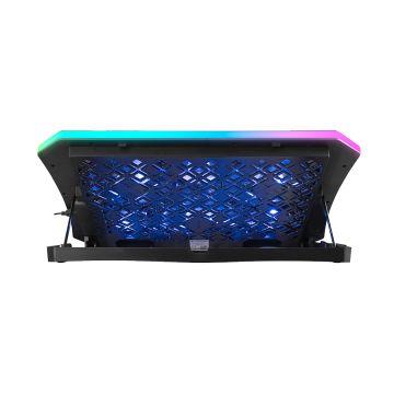 Postolje za notebook gaming Rampage AD-RC34 METAFOR Black 6 Fan RGB Illuminated 10″-19″, 36312