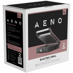 AENO EG2 električni roštilj 2000W, regulacija temperature, kontaktni grill