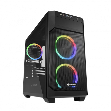 Kućište SHARKOON gaming, V1000 RGB, ventilator 3x 120mm, USB 3.0, mATX