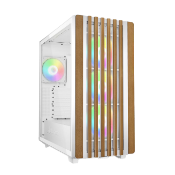 Kućište SHARKOON gaming, Rebel C70G RGB ATX White, ventilator 4x120mm
